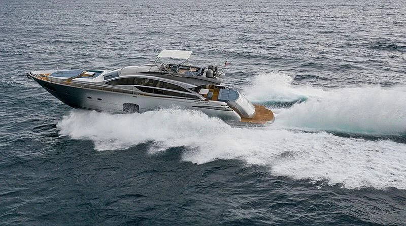 a boat in the water aboard UPTOWN GIRL Yacht for Sale