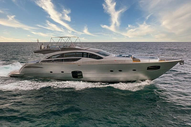 a boat in the water aboard UPTOWN GIRL Yacht for Sale