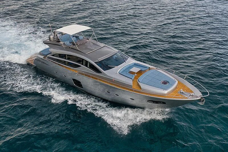 a boat on the water aboard UPTOWN GIRL Yacht for Sale