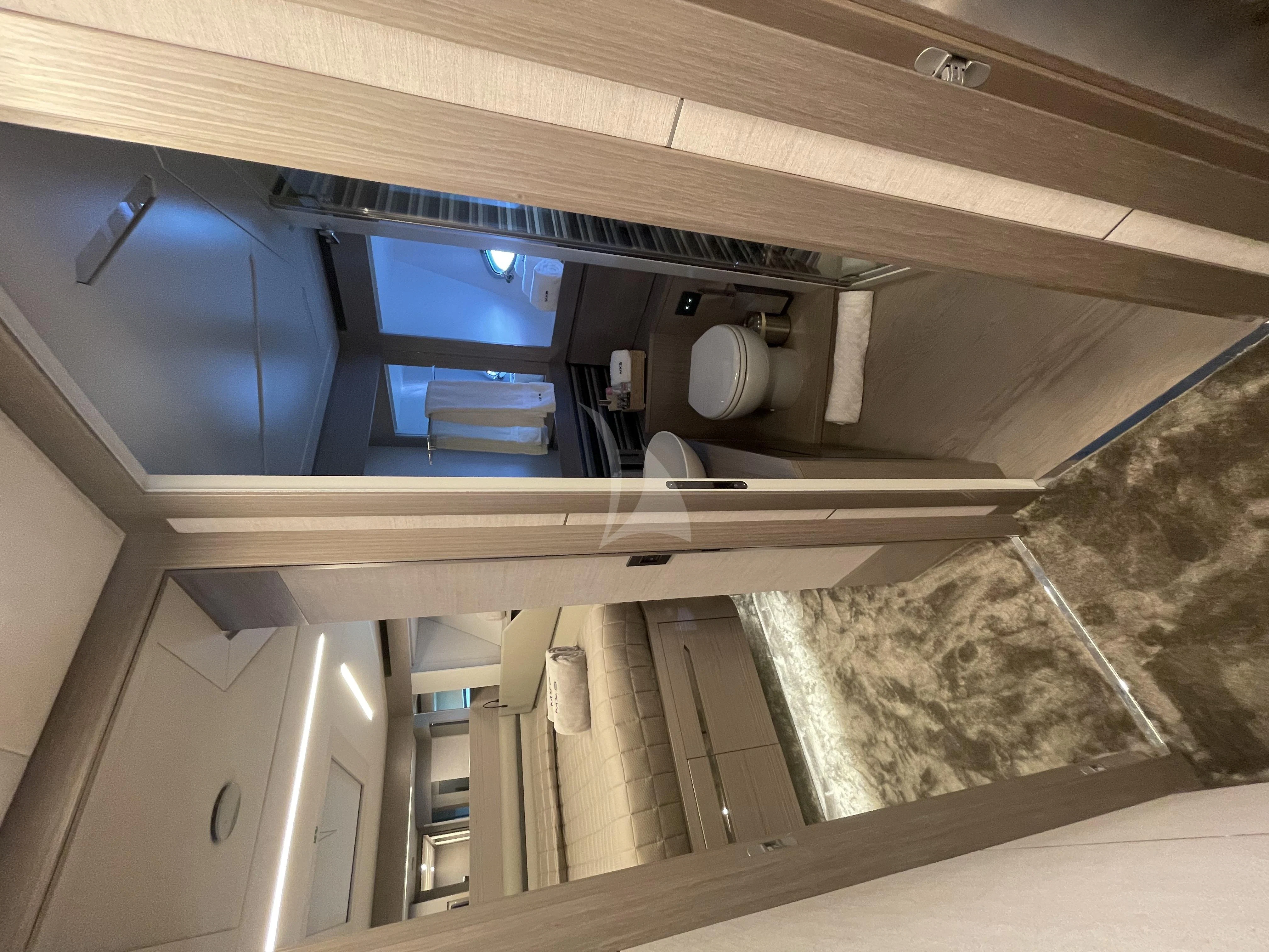 a large industrial machine aboard SURVIVOR OF LONDON Yacht for Sale