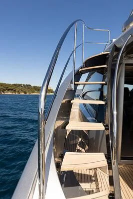 a boat on the water aboard SURVIVOR OF LONDON Yacht for Sale