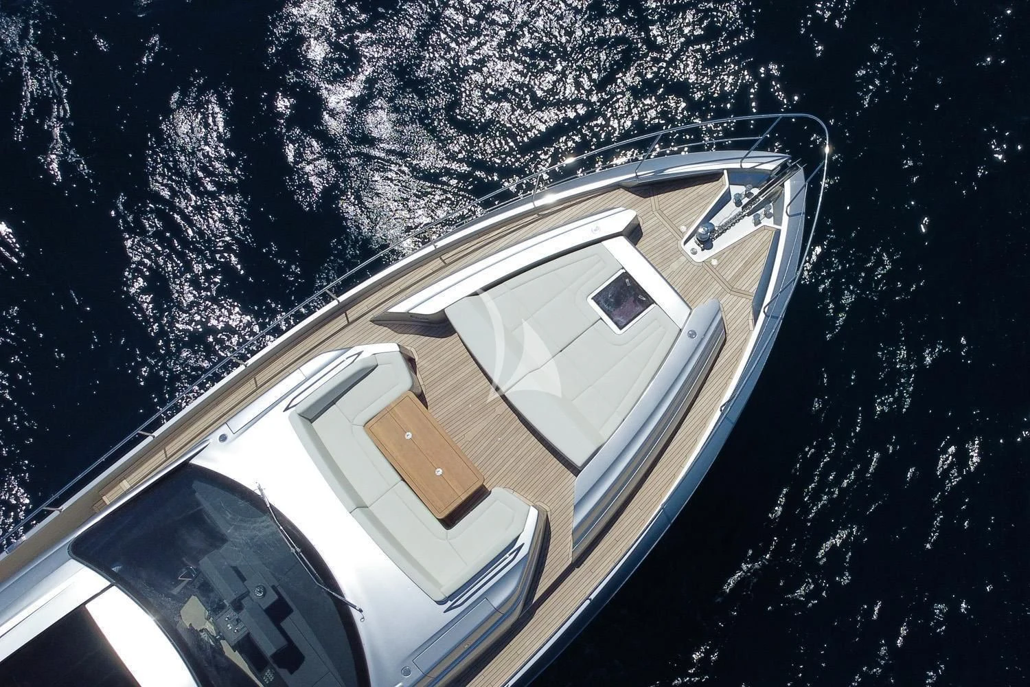 a high angle view of a house aboard SURVIVOR OF LONDON Yacht for Sale