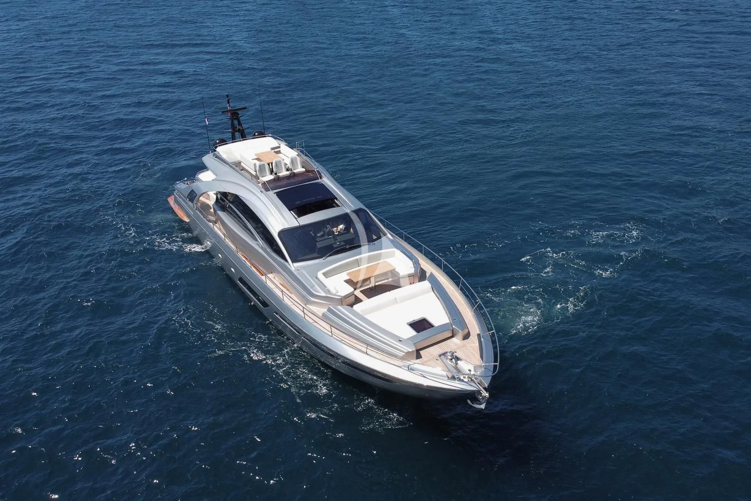 a boat in the water aboard SURVIVOR OF LONDON Yacht for Sale