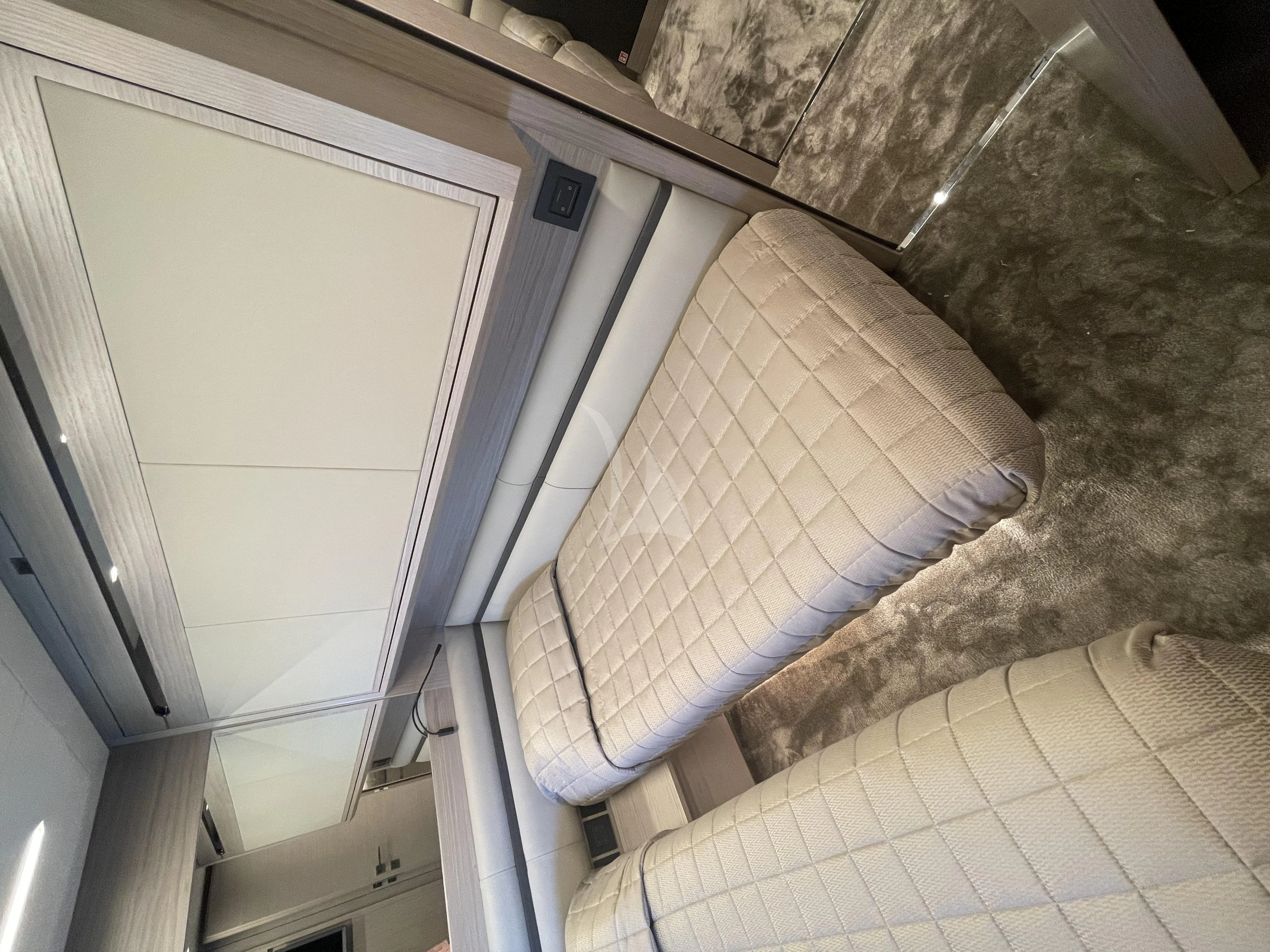 a chair on the floor aboard SURVIVOR OF LONDON Yacht for Sale