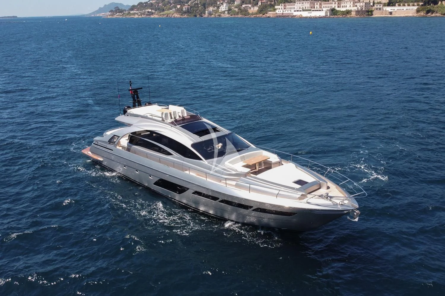 a white yacht in the water aboard SURVIVOR OF LONDON Yacht for Sale