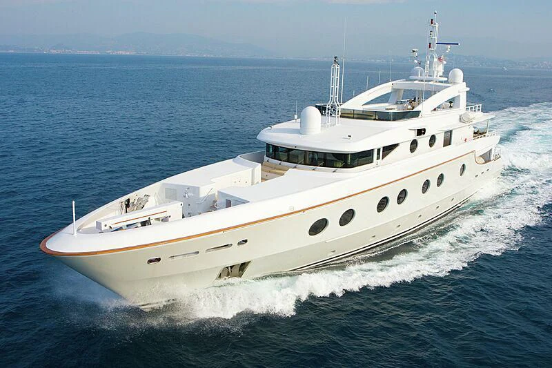 a large white ship aboard QUEEN AIDA Yacht for Sale