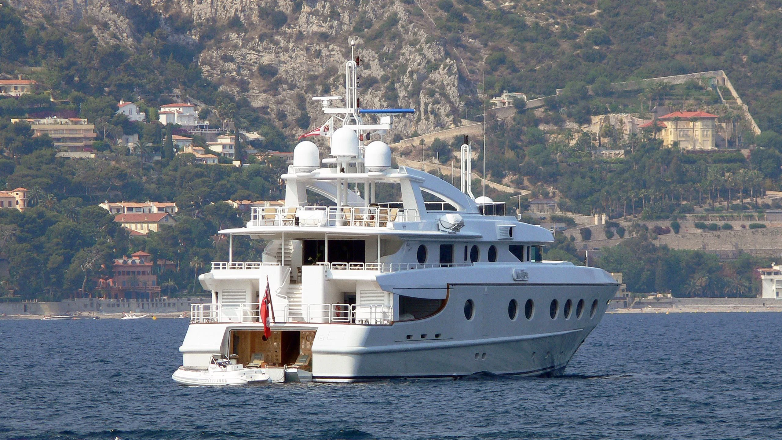 a boat on the water aboard QUEEN AIDA Yacht for Sale