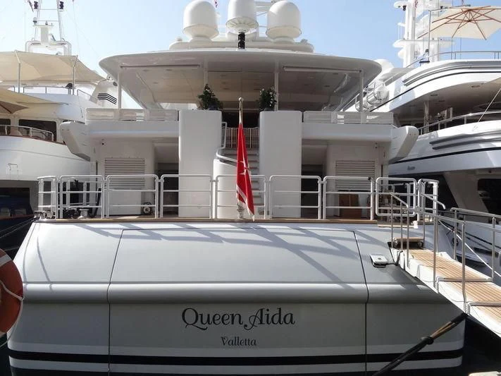 a boat in the water aboard QUEEN AIDA Yacht for Sale