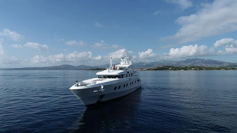 a boat in the water aboard QUEEN AIDA Yacht for Sale