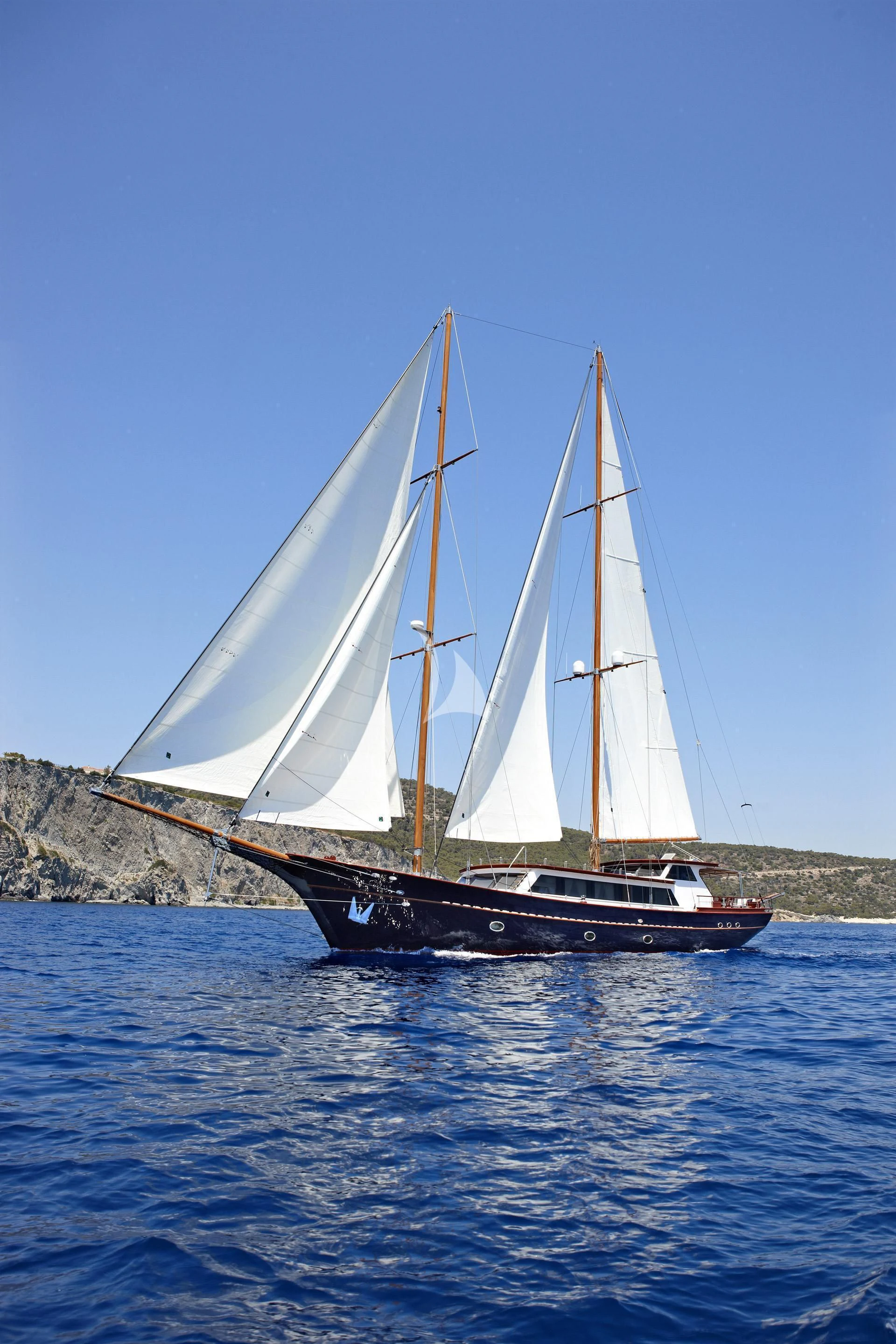 a sailboat on the water aboard IRAKLIS L Yacht for Charter