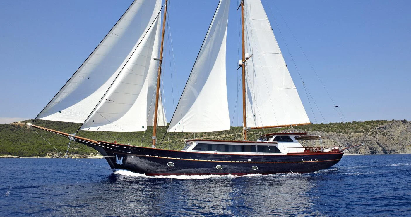 a boat on the water aboard IRAKLIS L Yacht for Charter