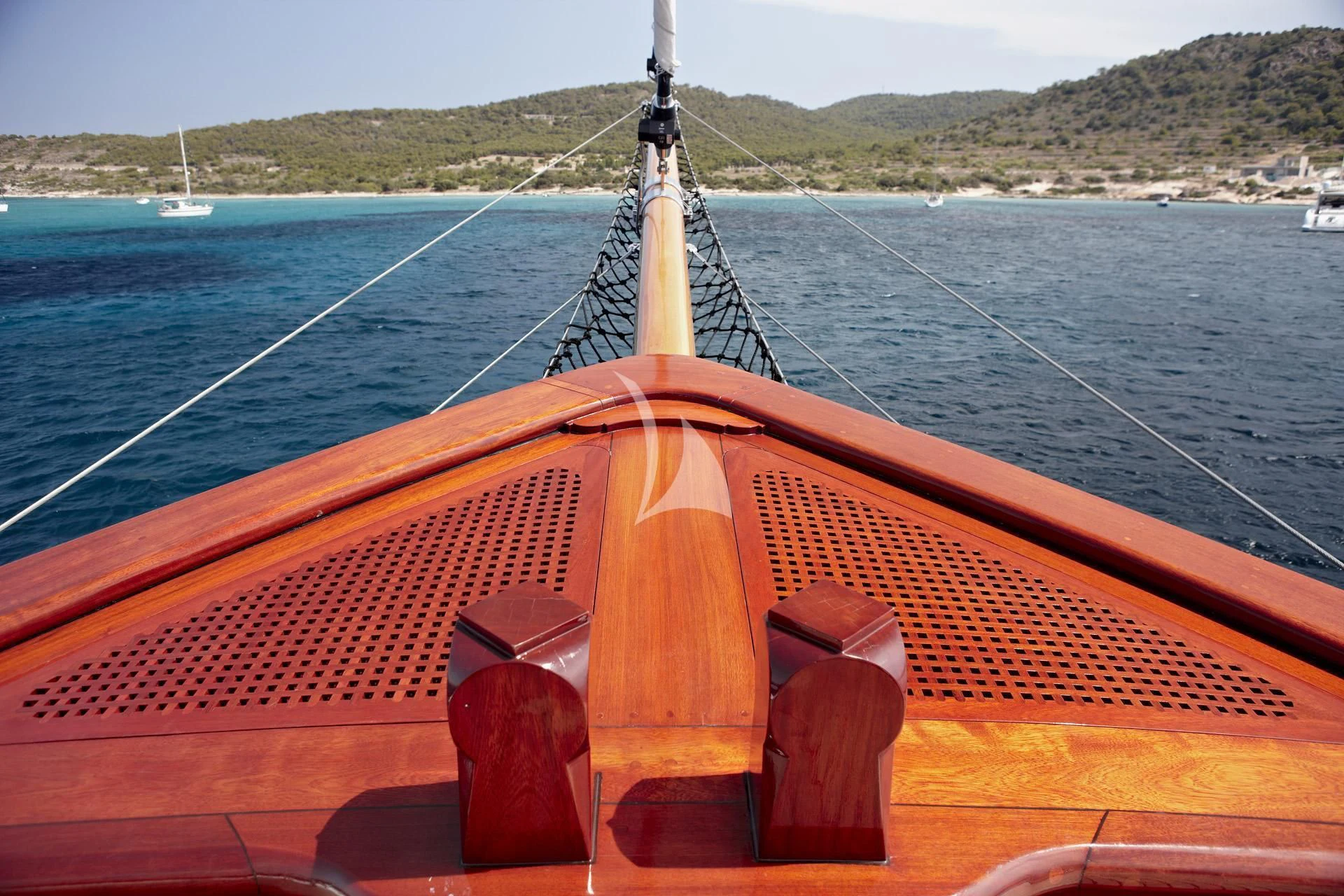 a boat on the water aboard IRAKLIS L Yacht for Charter