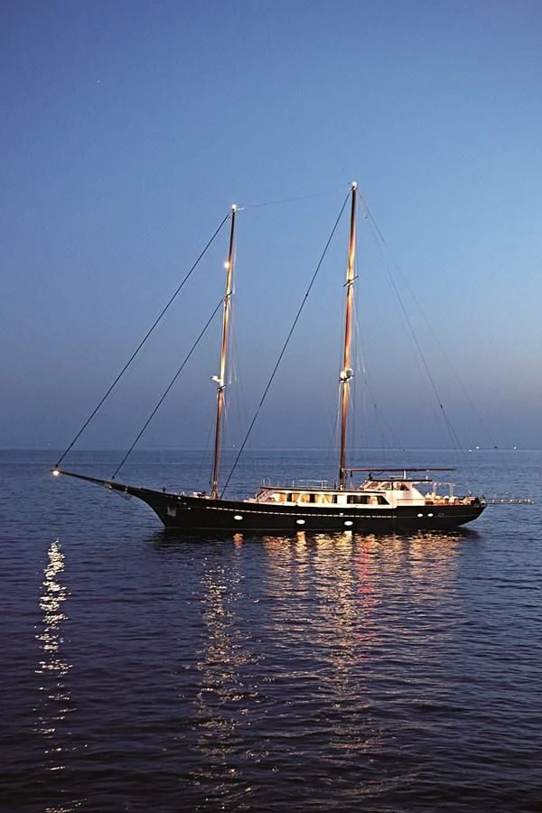 a sailboat on the water aboard IRAKLIS L Yacht for Charter