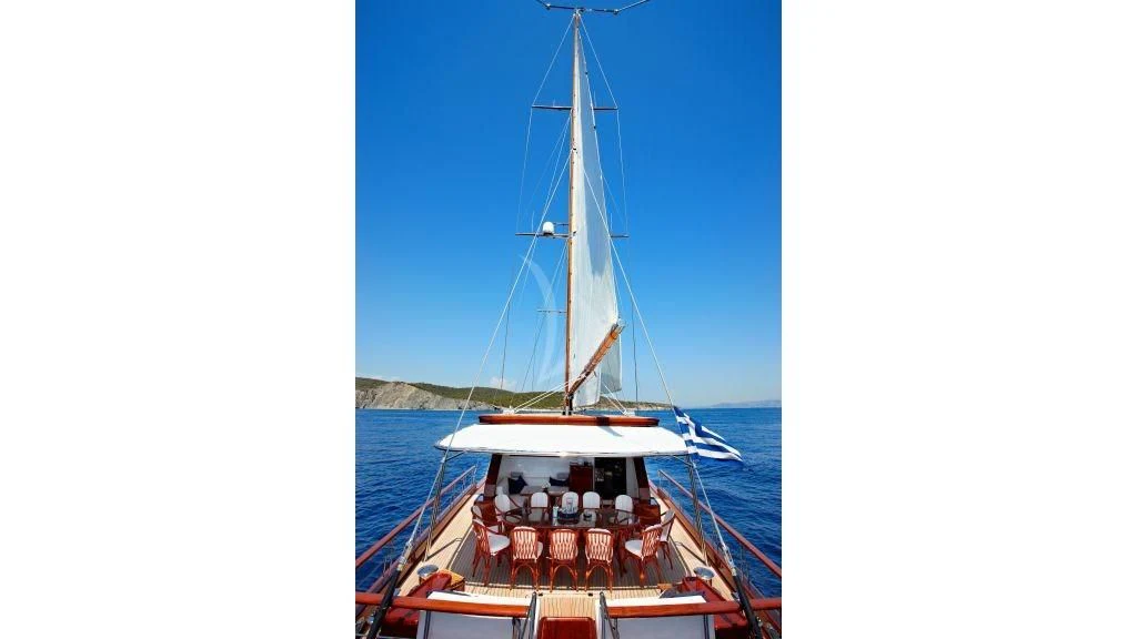 a boat on the water aboard IRAKLIS L Yacht for Charter