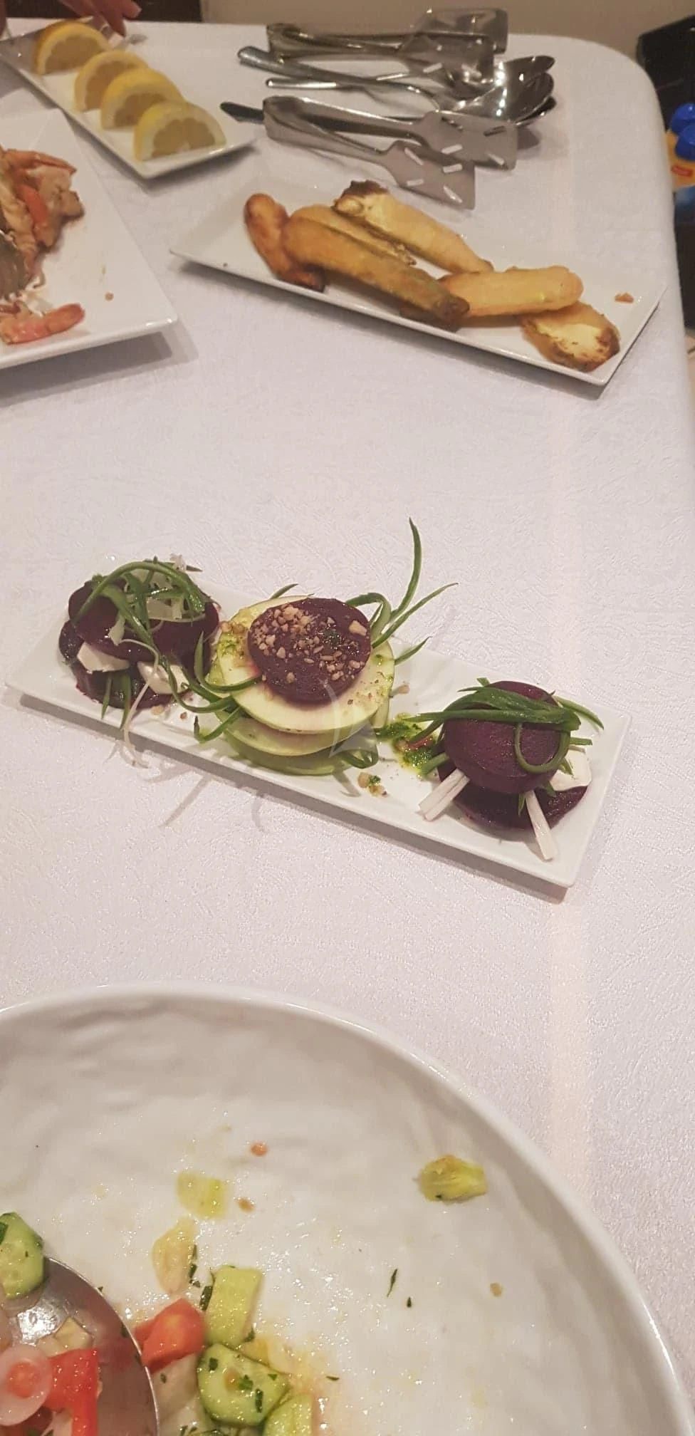 a plate of food aboard IRAKLIS L Yacht for Charter