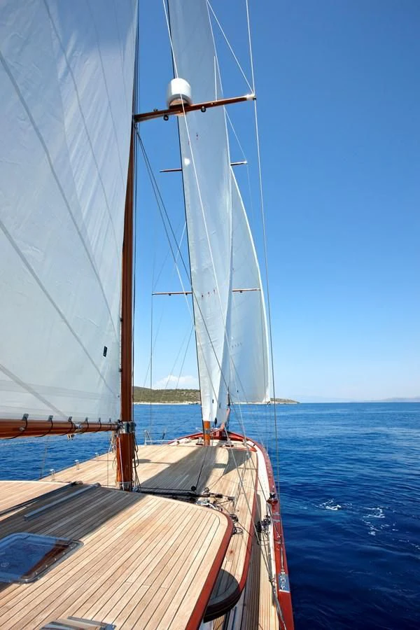 a boat on the water aboard IRAKLIS L Yacht for Charter