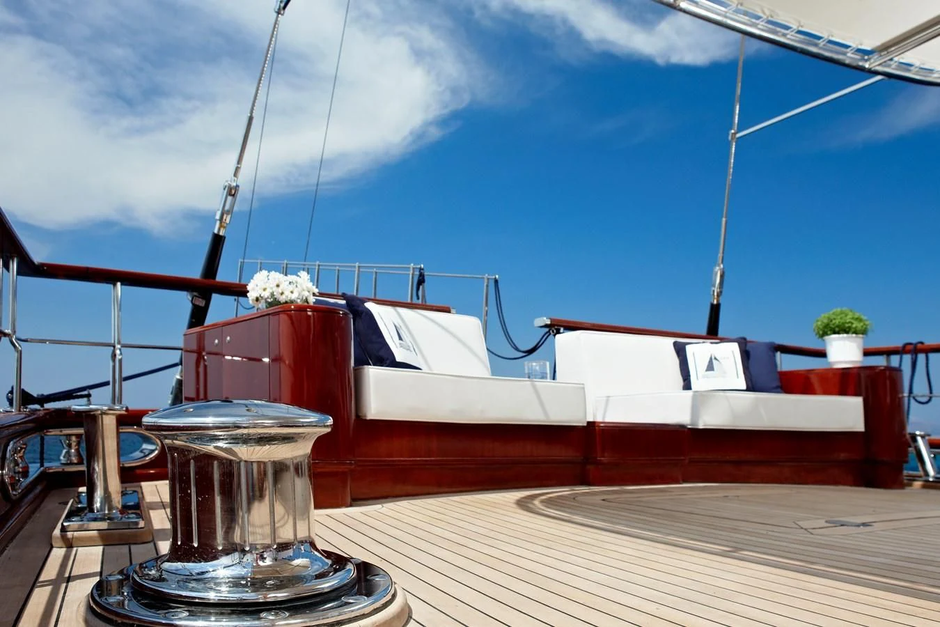 a boat on the water aboard IRAKLIS L Yacht for Charter