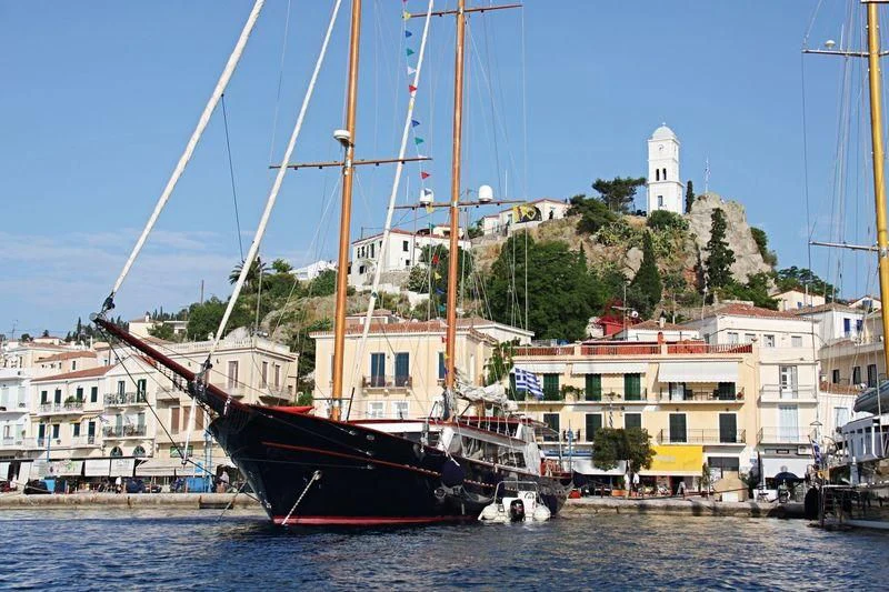 a boat in the water aboard IRAKLIS L Yacht for Charter