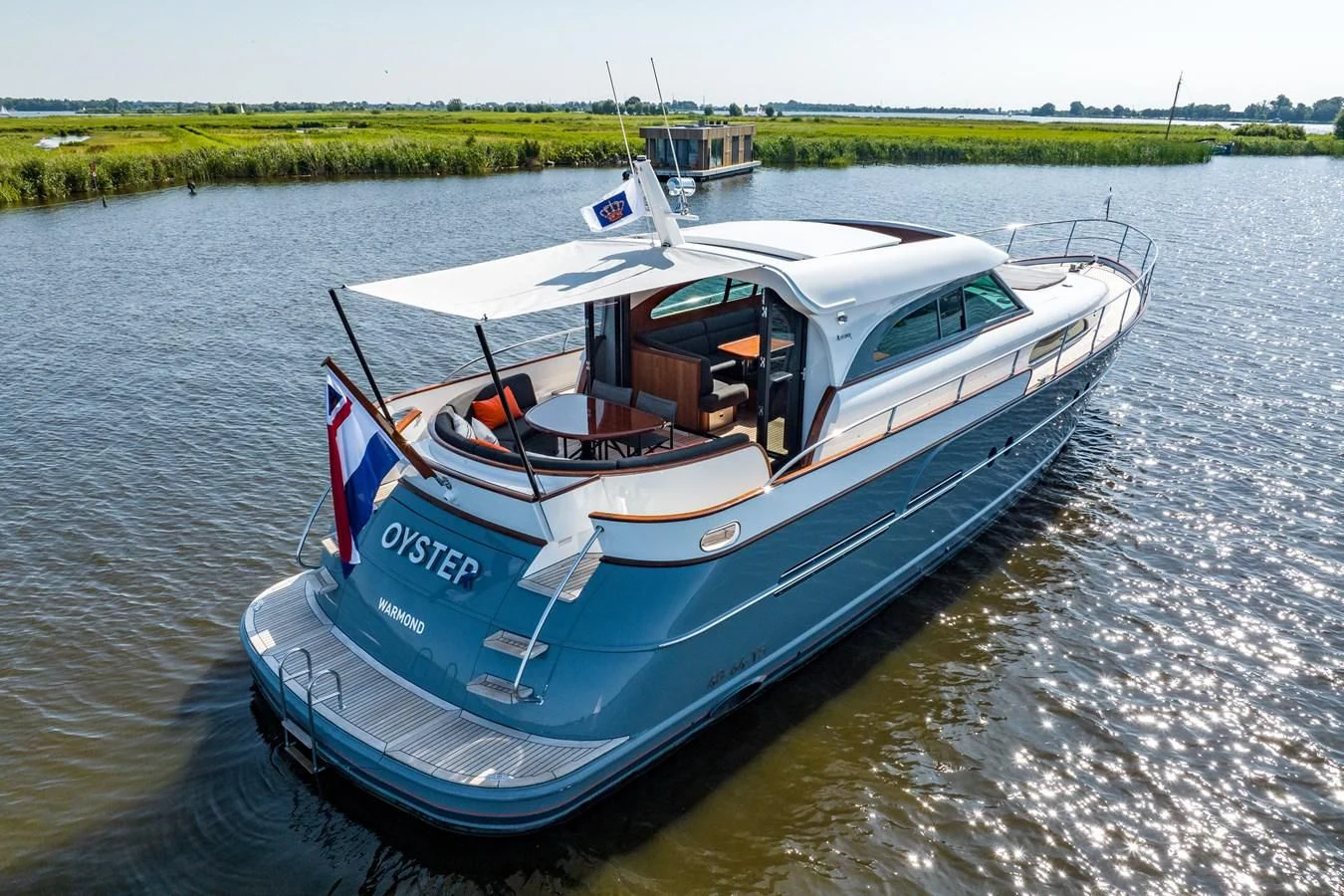 a boat on the water aboard OYSTER Yacht for Sale