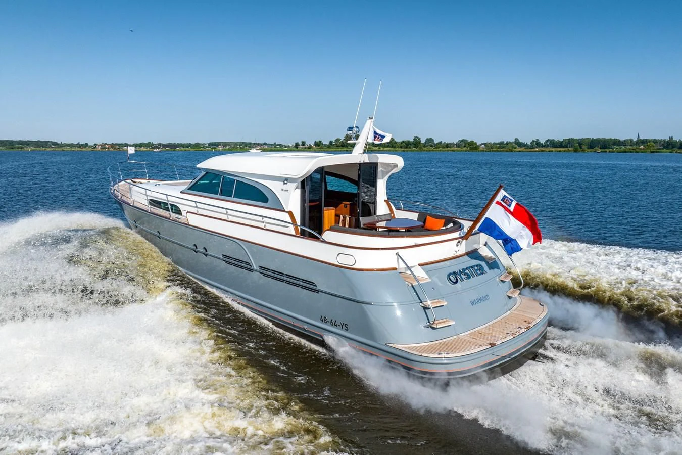a boat on a body of water aboard OYSTER Yacht for Sale