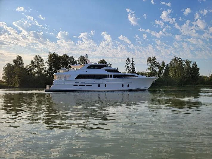 a boat on the water aboard SOUTHERN BREW Yacht for Sale