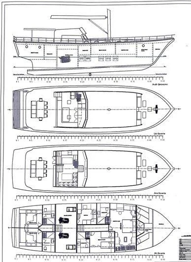 diagram, engineering drawing aboard AYO Yacht for Sale