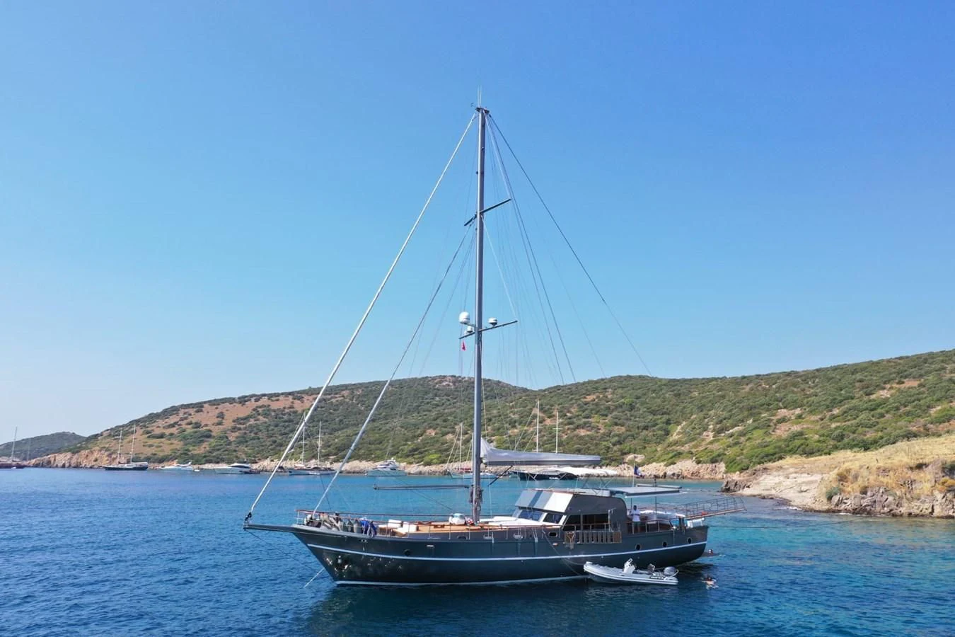 a boat on the water aboard AYO Yacht for Sale