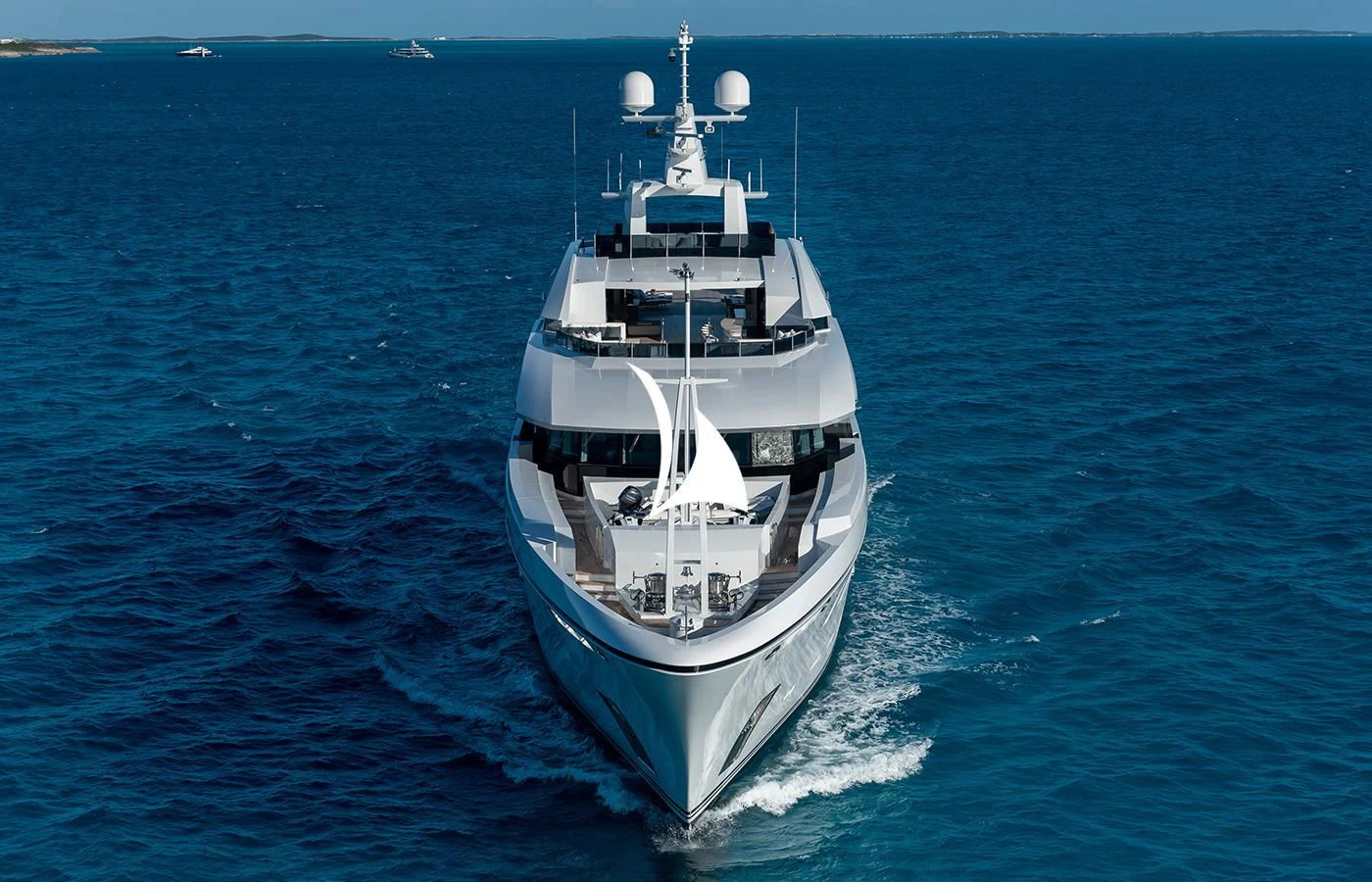 a boat on the water aboard NORTH STAR Yacht for Sale