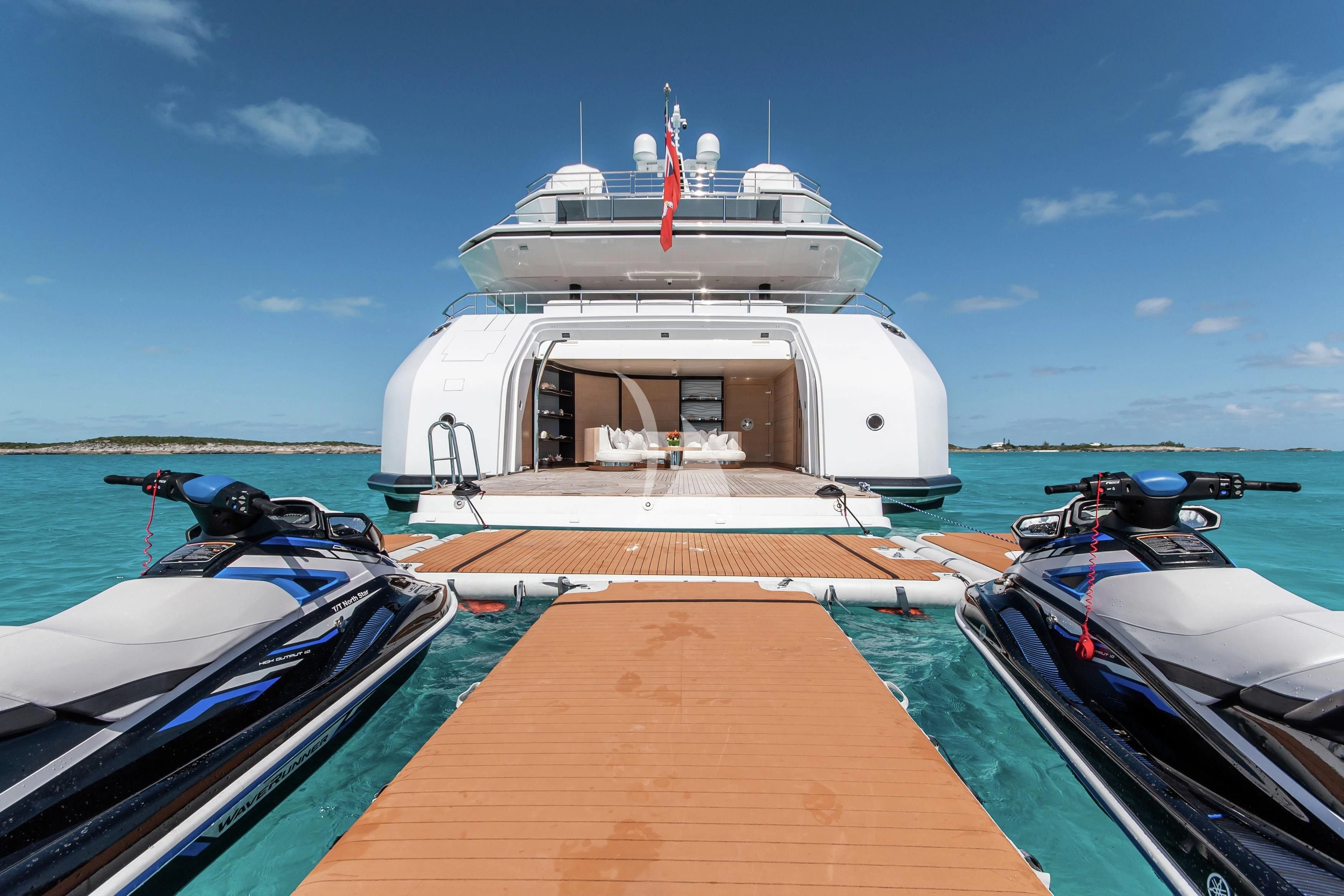 a boat on the water aboard NORTH STAR Yacht for Sale