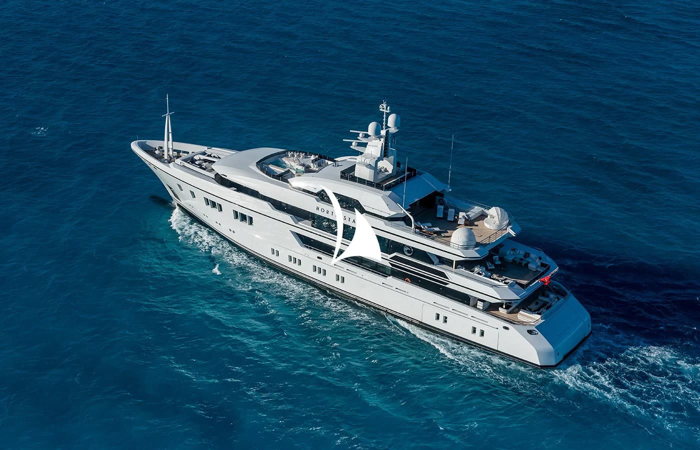 a ship in the water aboard NORTH STAR Yacht for Sale