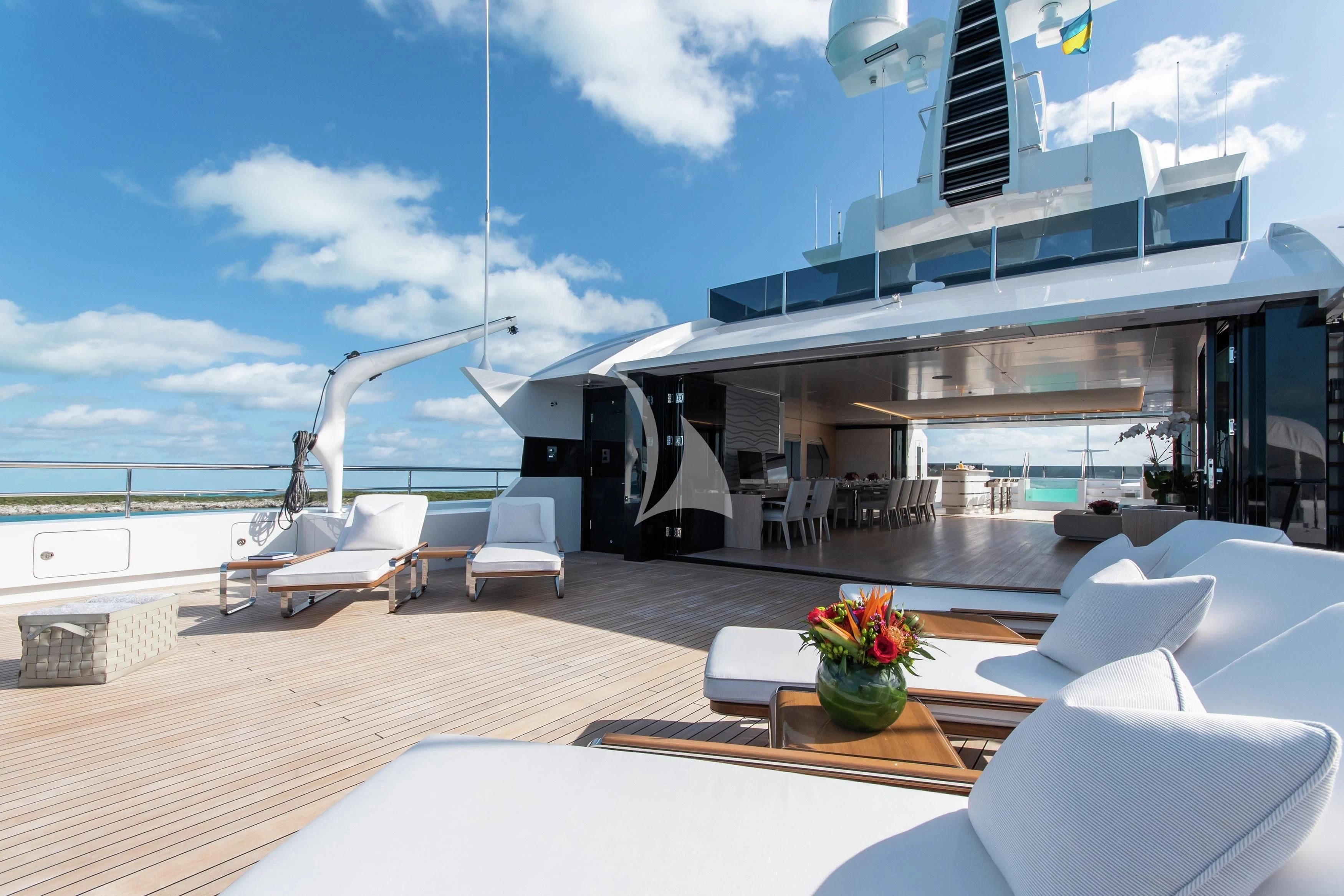 a boat on the water aboard NORTH STAR Yacht for Sale