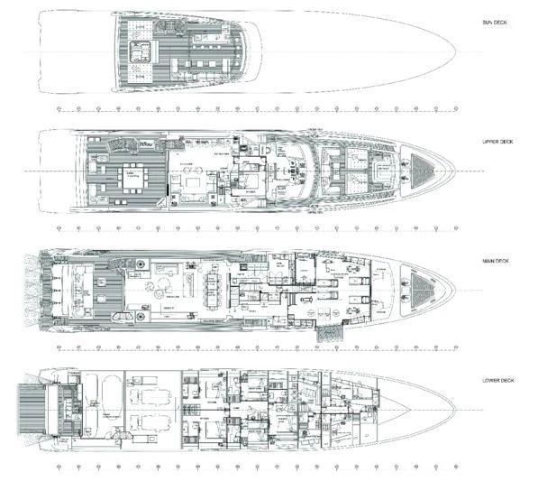 diagram aboard IRONMAN Yacht for Sale