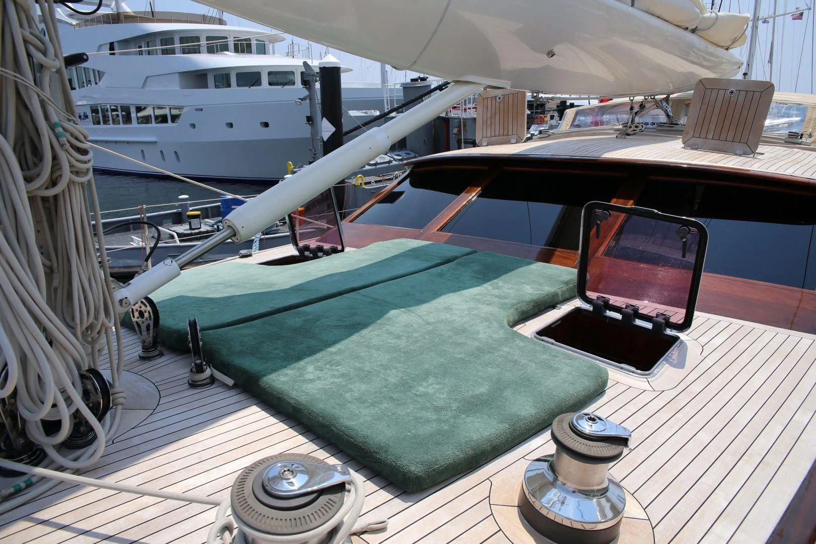 a machine on the counter aboard WHIRLWIND Yacht for Sale