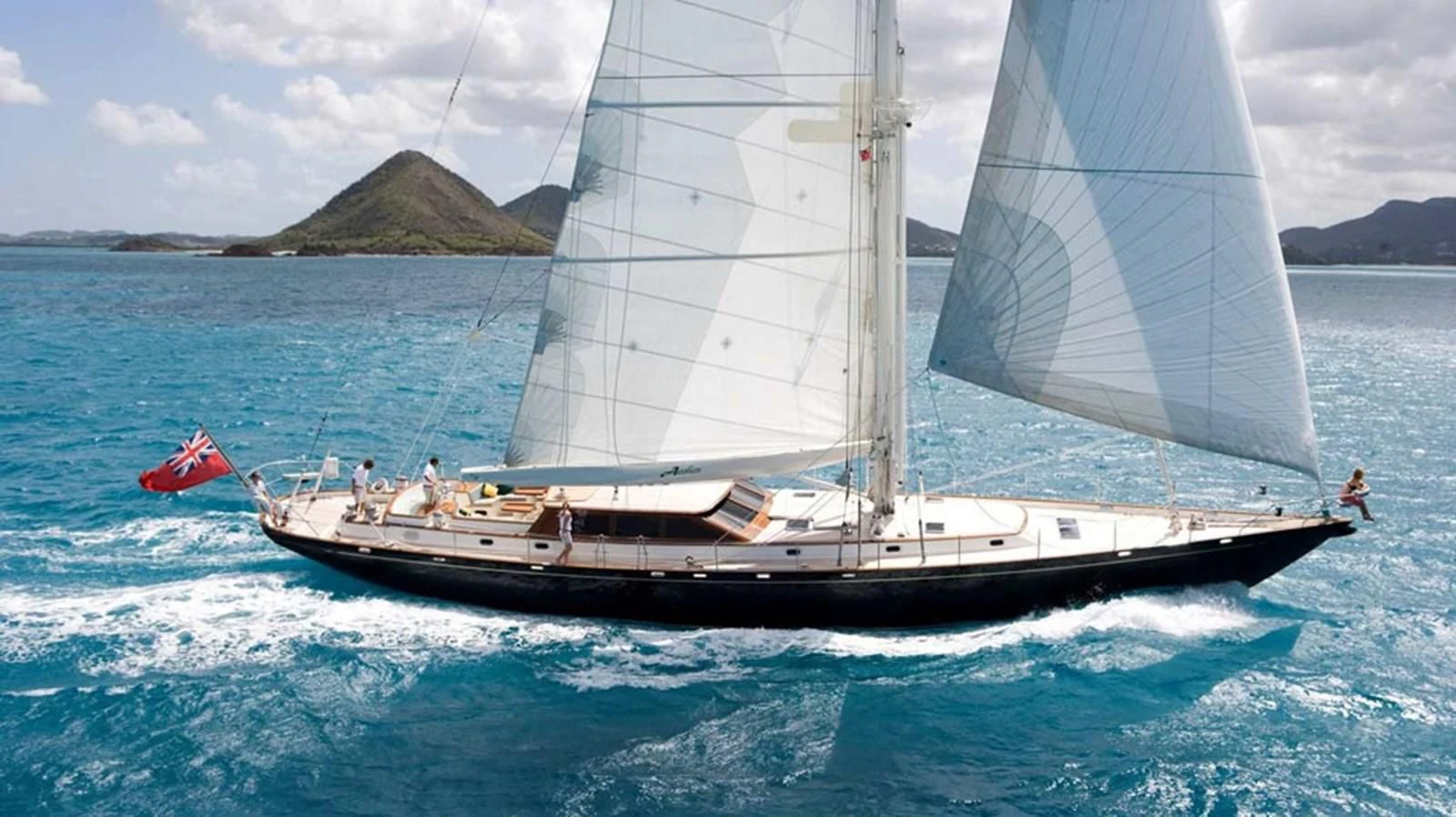 a boat on the water aboard WHIRLWIND Yacht for Sale