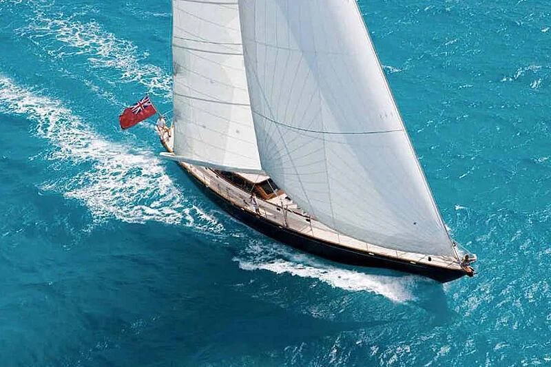 a sailboat on the water aboard WHIRLWIND Yacht for Sale