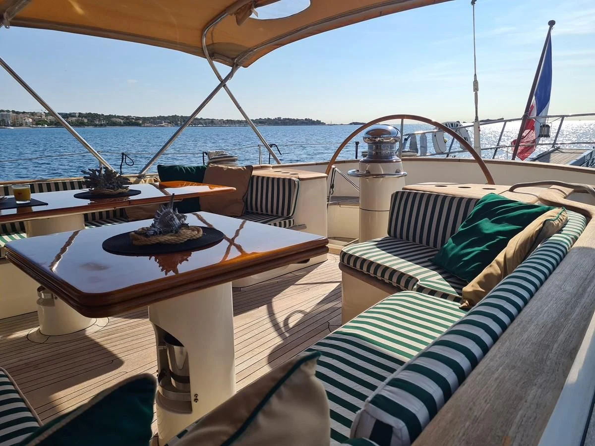 a boat on the water aboard WHIRLWIND Yacht for Sale