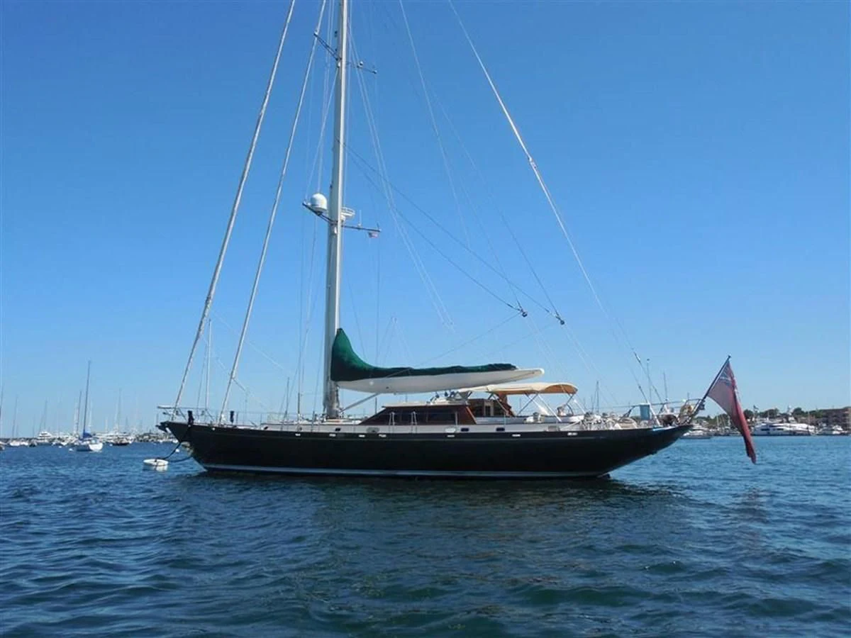 a sailboat on the water aboard WHIRLWIND Yacht for Sale