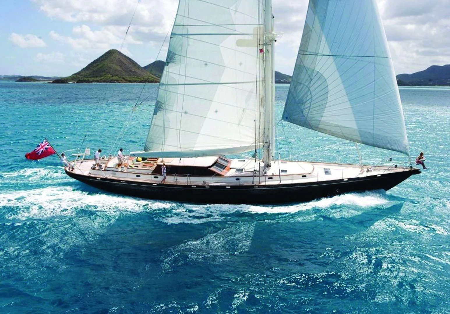 a boat on the water aboard WHIRLWIND Yacht for Sale