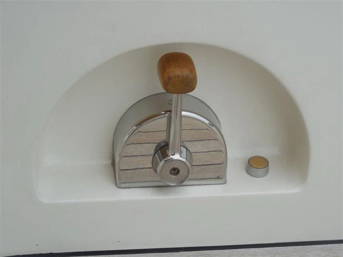 a close-up of a light fixture aboard WHIRLWIND Yacht for Sale