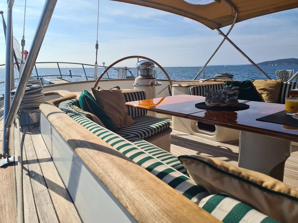 a boat on the water aboard WHIRLWIND Yacht for Sale
