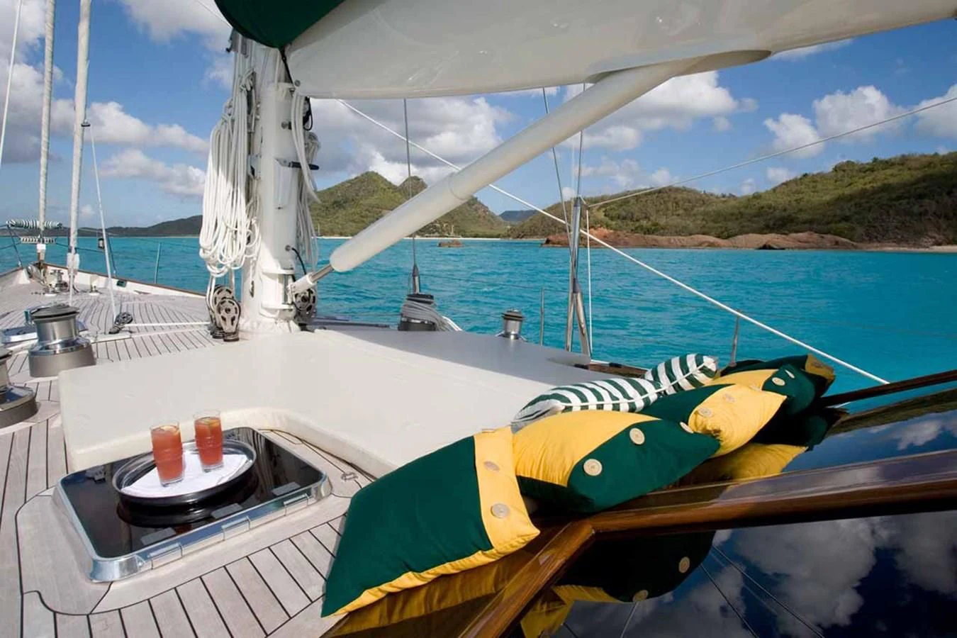 a boat on the water aboard WHIRLWIND Yacht for Sale