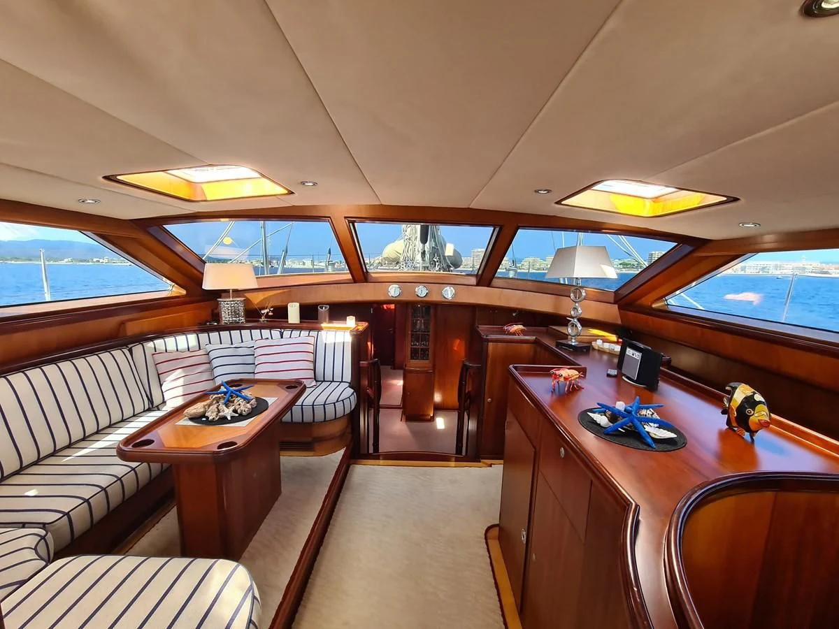 inside of a train aboard WHIRLWIND Yacht for Sale
