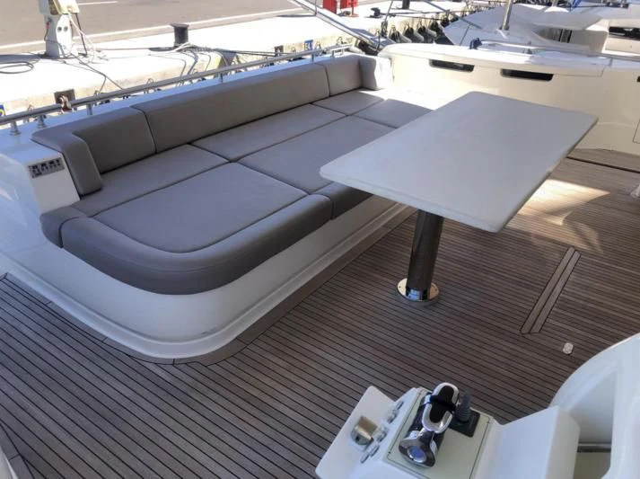 a large grey rectangular object aboard FERRETTI F800/27 Yacht for Sale