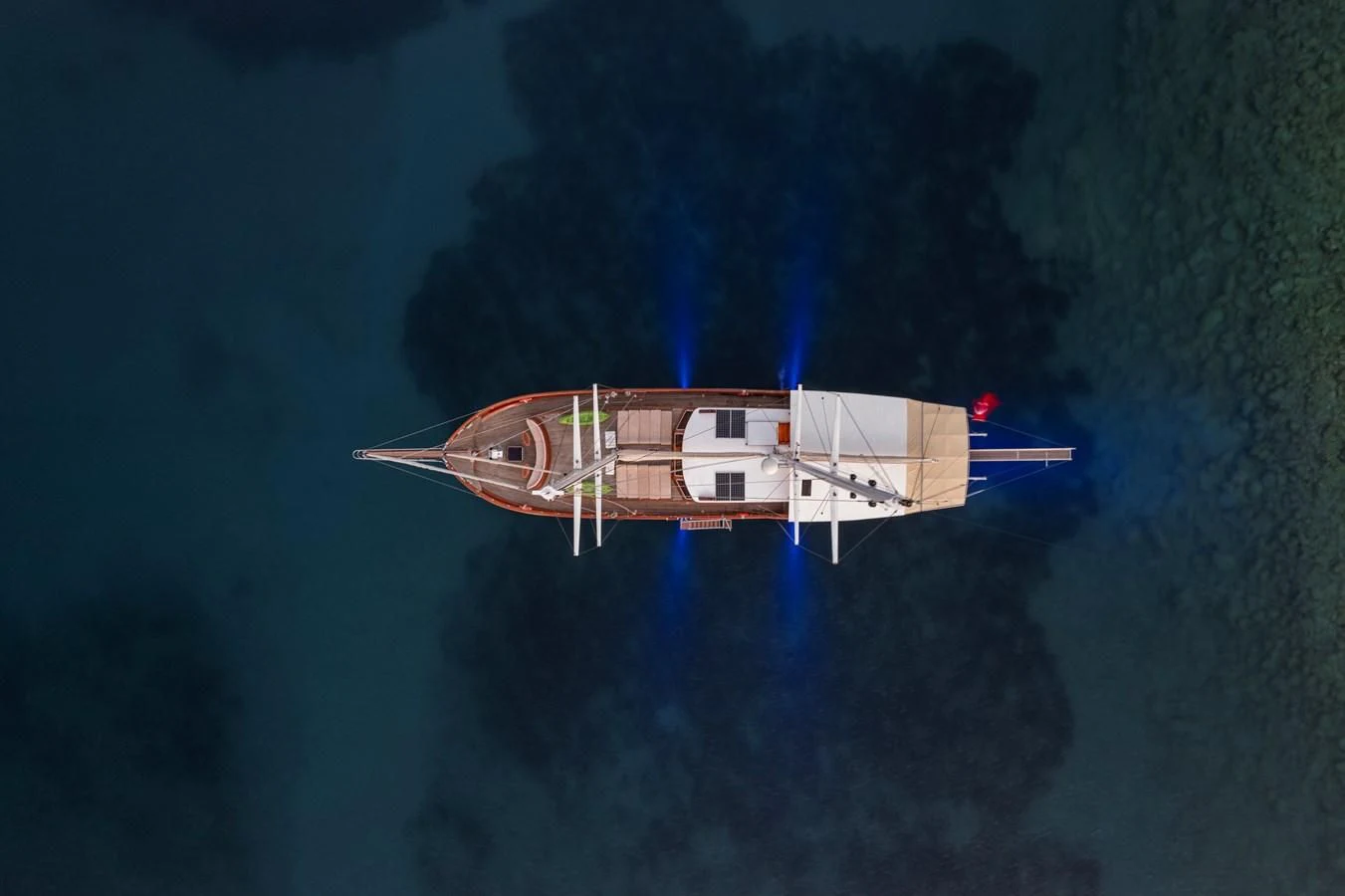 a space shuttle in the sky aboard L'ORIENT Yacht for Sale