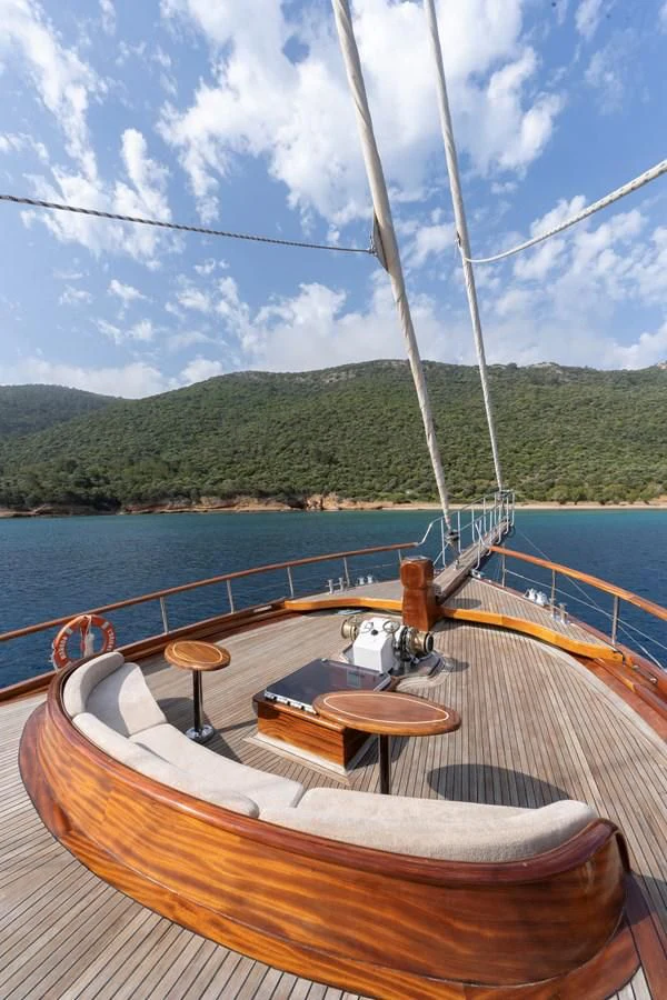 a boat on the water aboard L'ORIENT Yacht for Sale