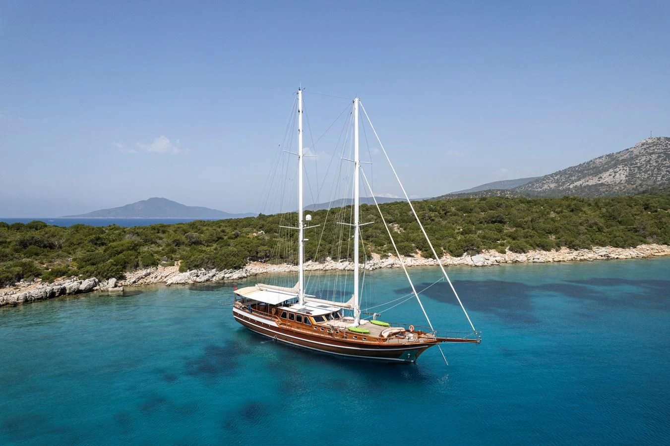 a sailboat in the water aboard L'ORIENT Yacht for Sale