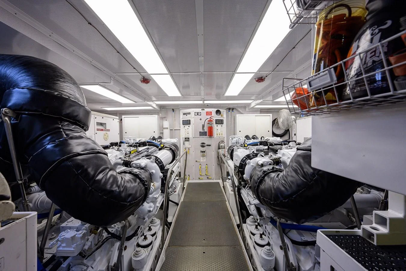 a room with many machines aboard SUPERSTAR Yacht for Charter