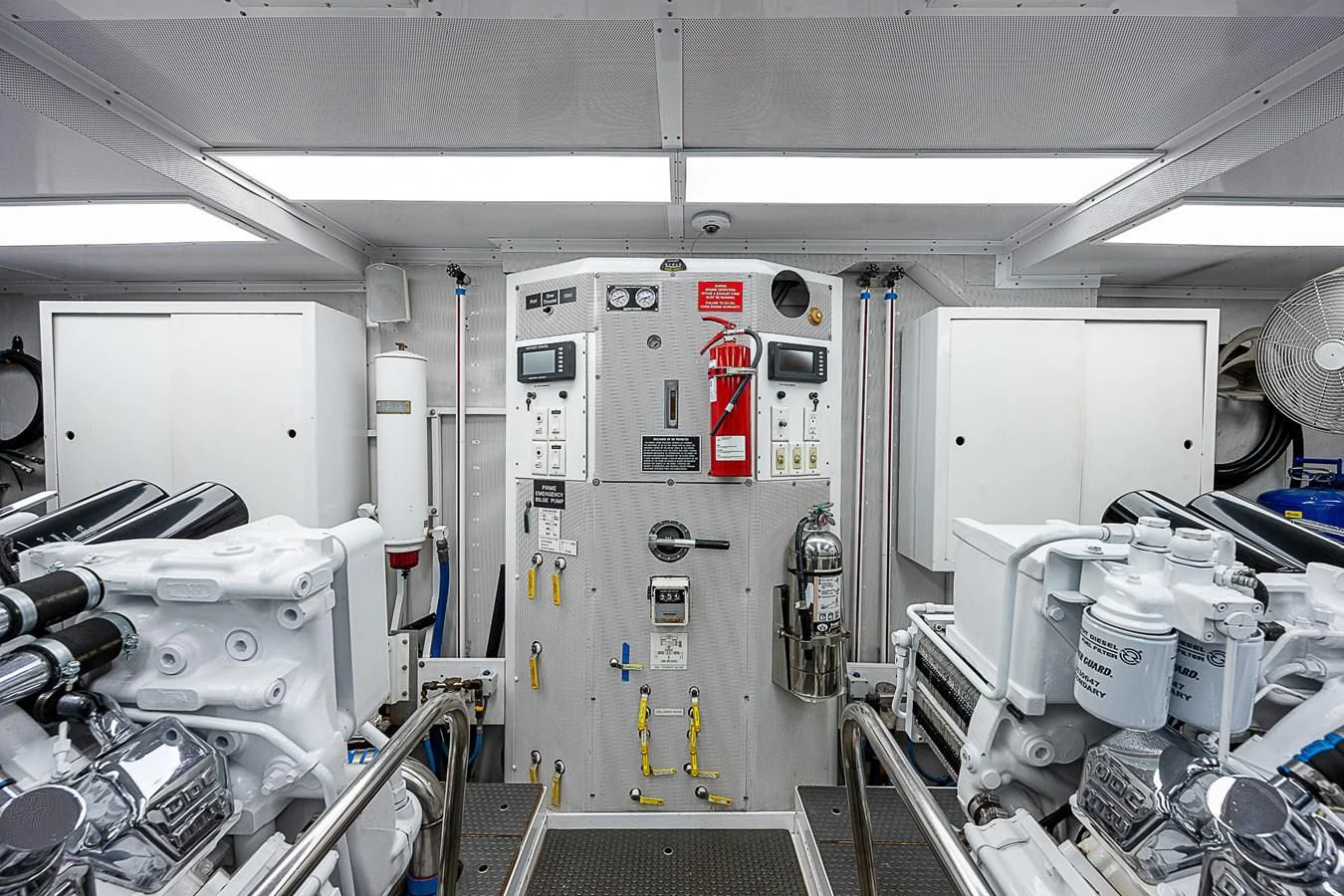a room with machinery aboard SUPERSTAR Yacht for Charter