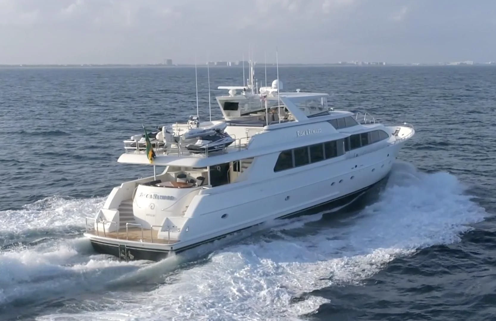a boat on the water aboard SUPERSTAR Yacht for Charter