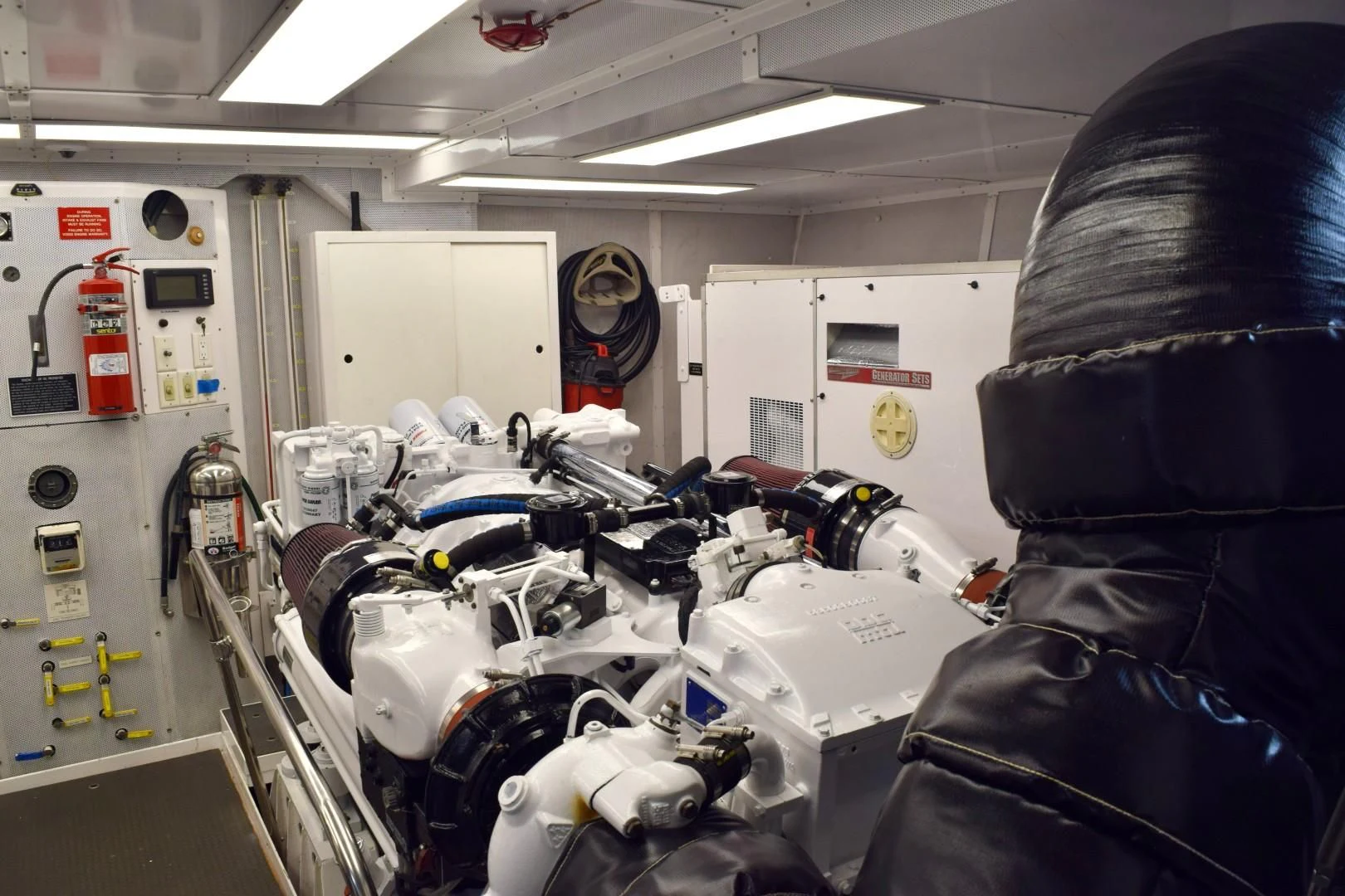 a room with machinery and equipment aboard SUPERSTAR Yacht for Charter